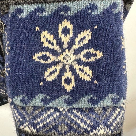 Vintage Icelandic Design Nordic Embellished Wool Blend Cardigan Medium - Picture 6 of 12